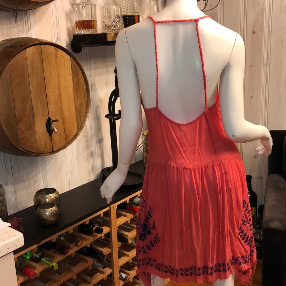 Free People Coral Slip Dress - Picture 2 of 2